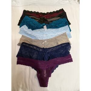 NWOT Victoria’s Secret Vintage Panty Lot Thongs & Cheeky Styles Size M
